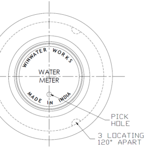 2203 CAST IRON METER COVER FOR 18" PIT