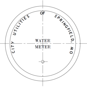 2204 CAST IRON METER COVER FOR 18" PIT