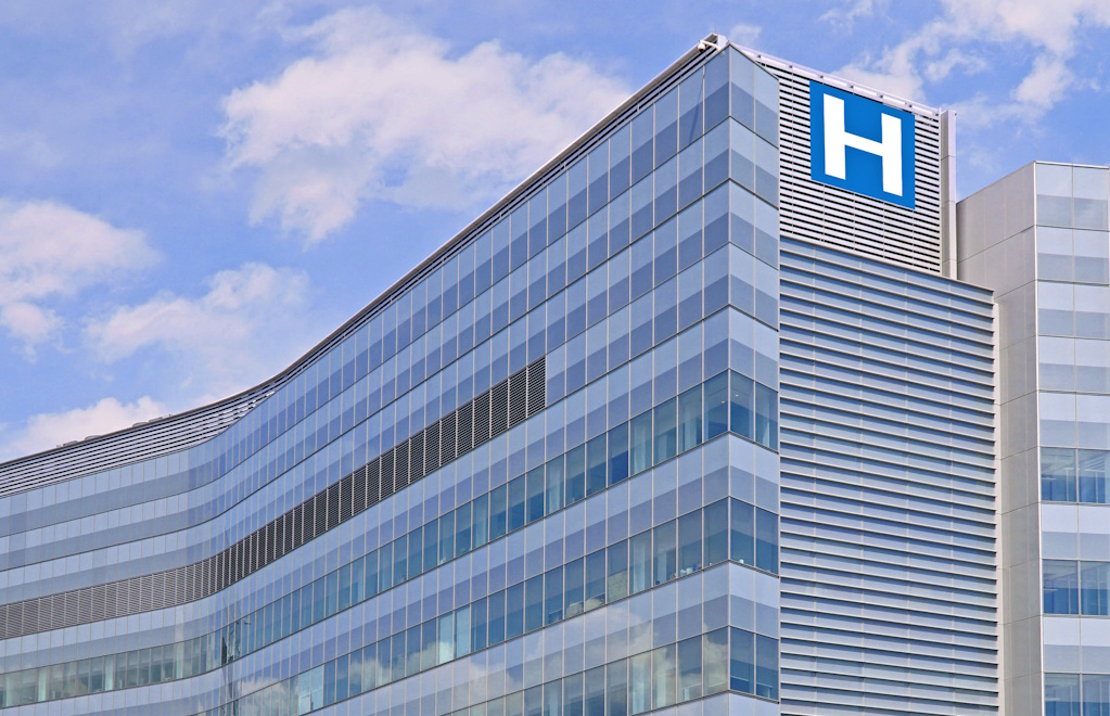 exterior shot of hospital